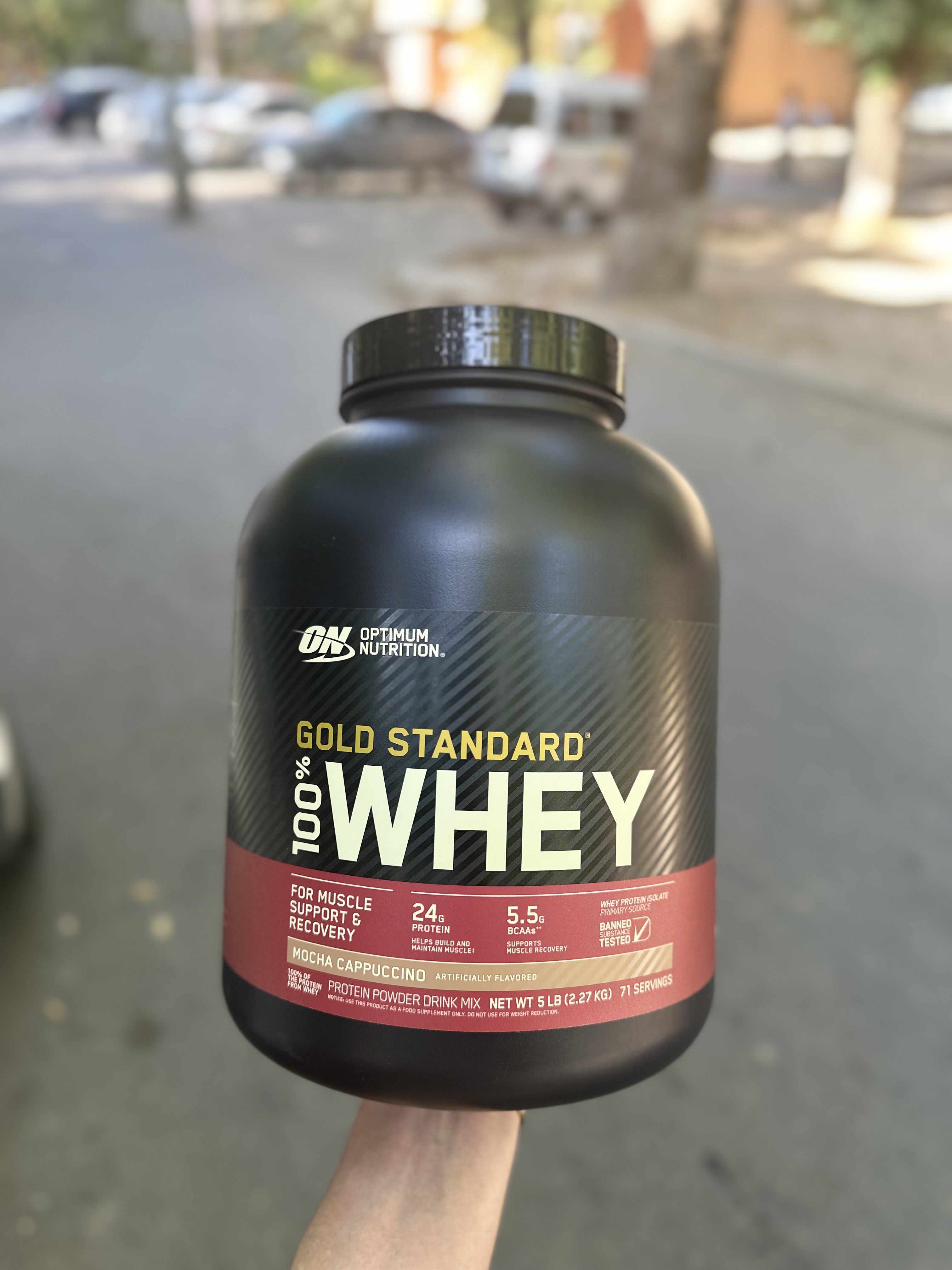 Optimum Nutrition Gold Standard 100% Whey, сывороточный протеин, 2270 г