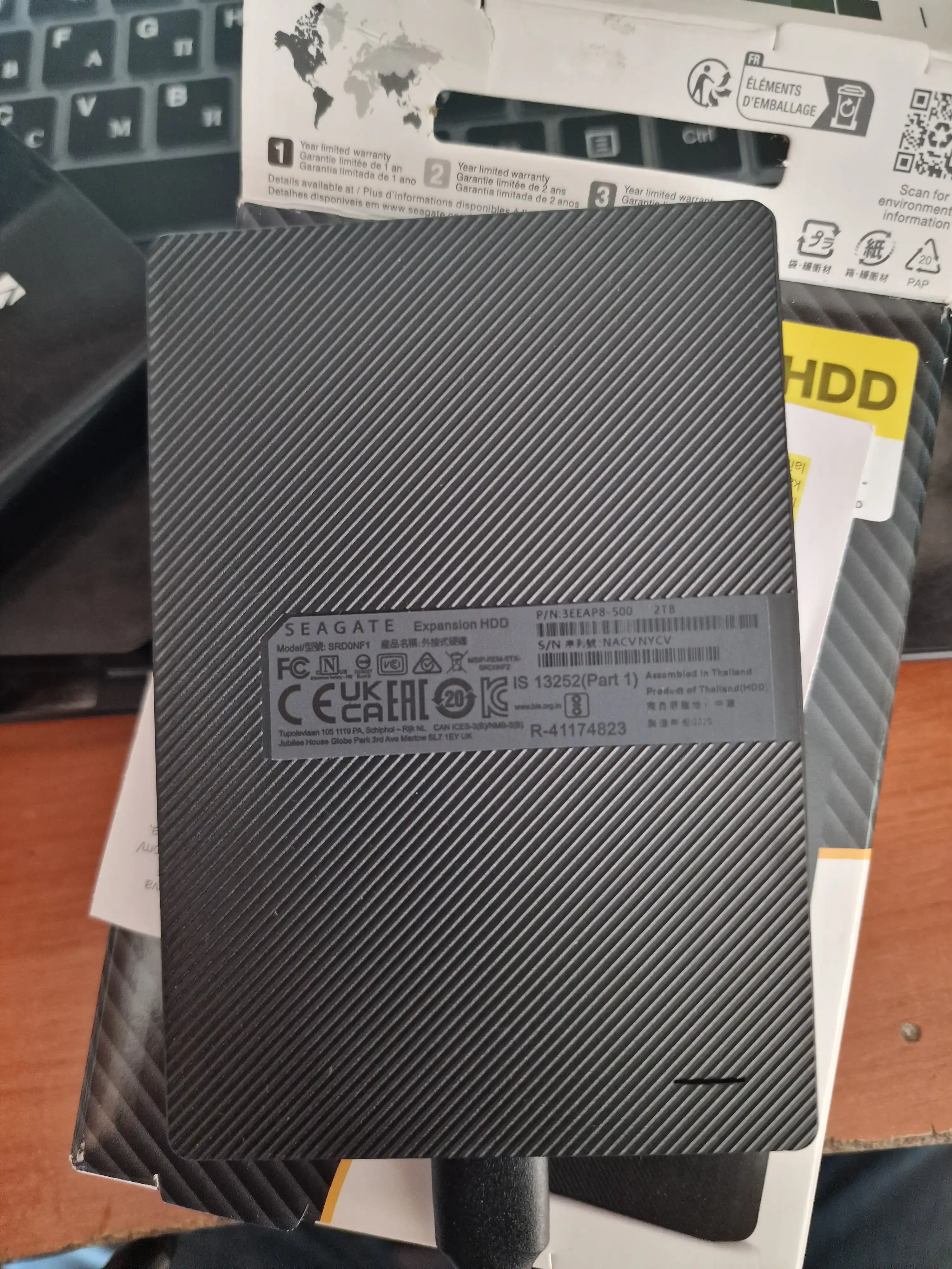 Seagate Expansion tashqi HDD, 320GB/500GB/1TB/2TB/3TB/4TB, USB