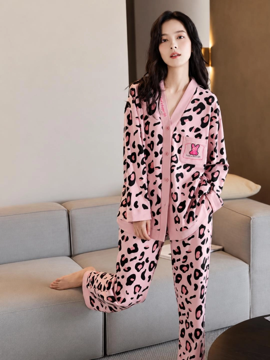 Ayollar uchun shimli pijama, ayollar uchun uy kiyimi, ikki qismli kostyum