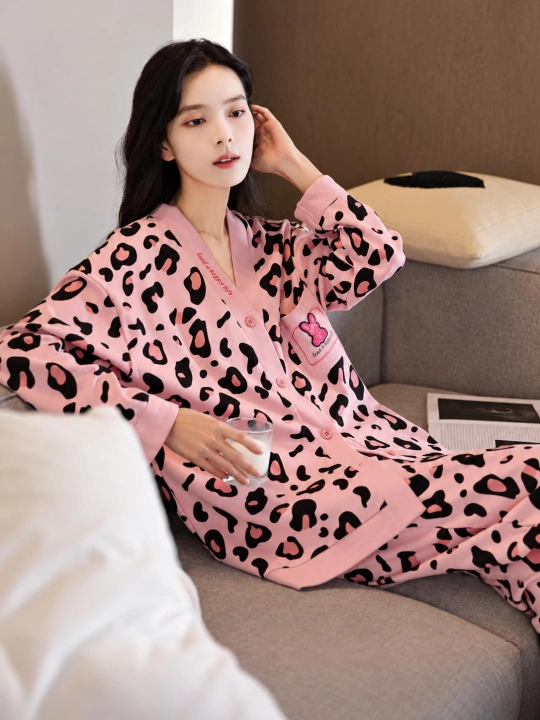 Ayollar uchun shimli pijama, ayollar uchun uy kiyimi, ikki qismli kostyum