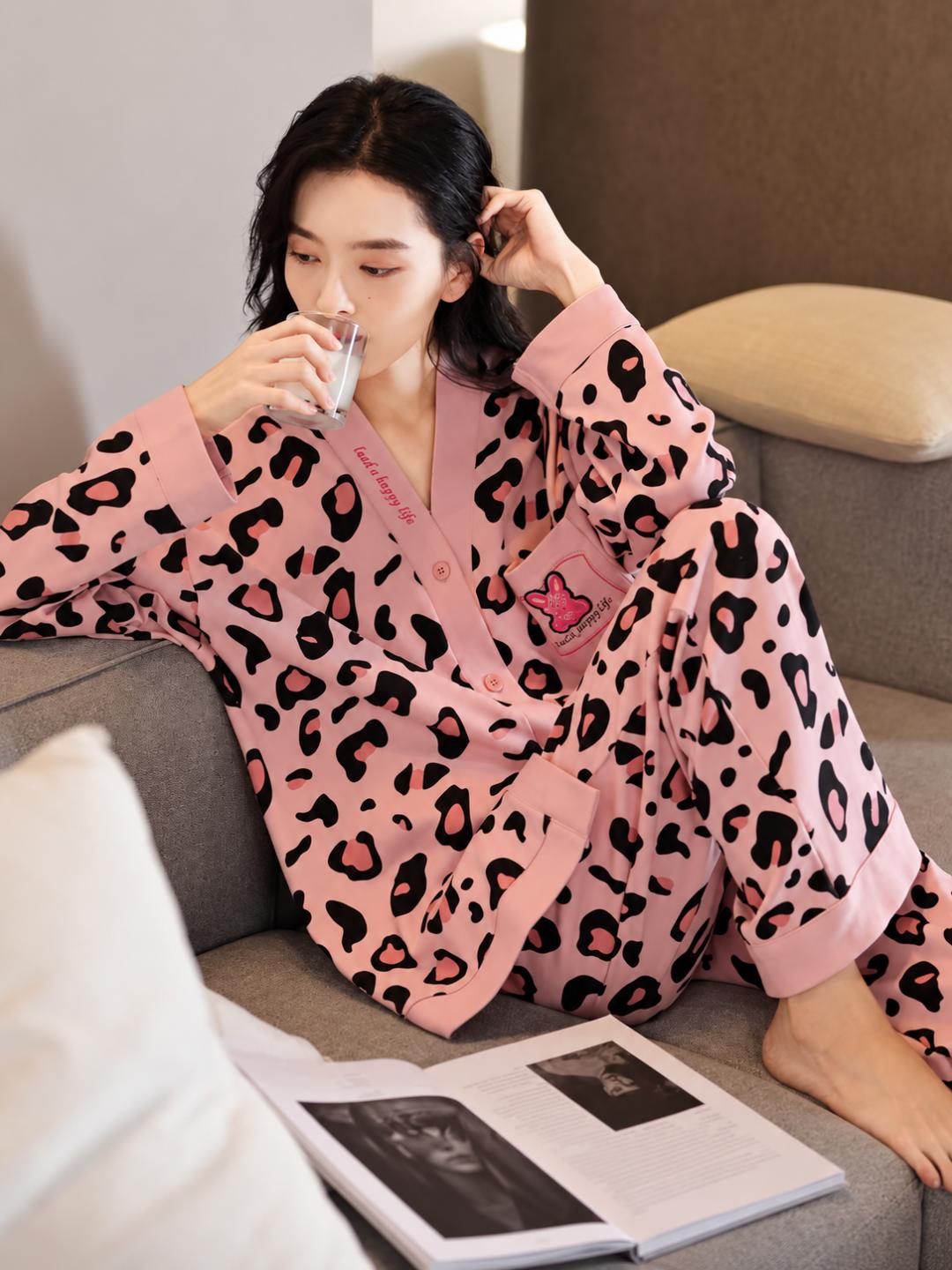 Ayollar uchun shimli pijama, ayollar uchun uy kiyimi, ikki qismli kostyum