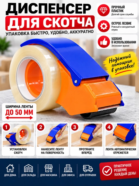 Skotch uchun dispenser, organayzer - 
