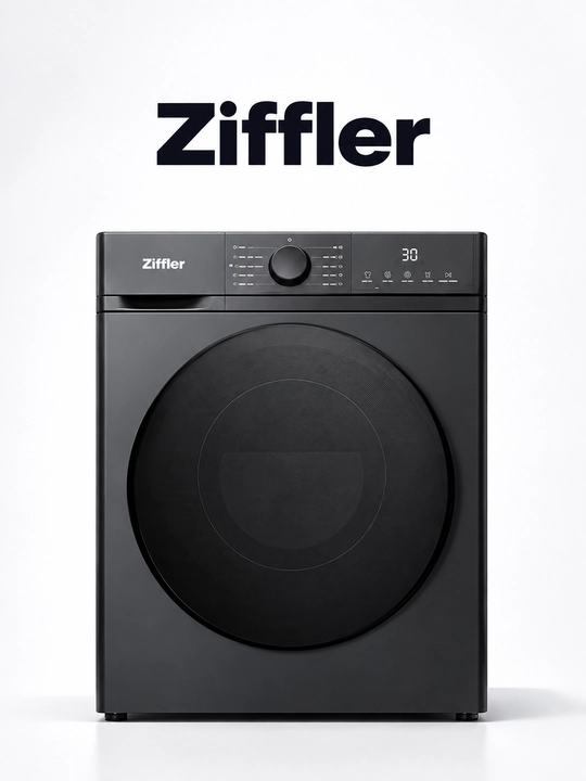Ziffler BWM8-B2BL kir yuvish mashinasi, 8 kg, inverter, 1200 ayl/min, Steam Wash - 