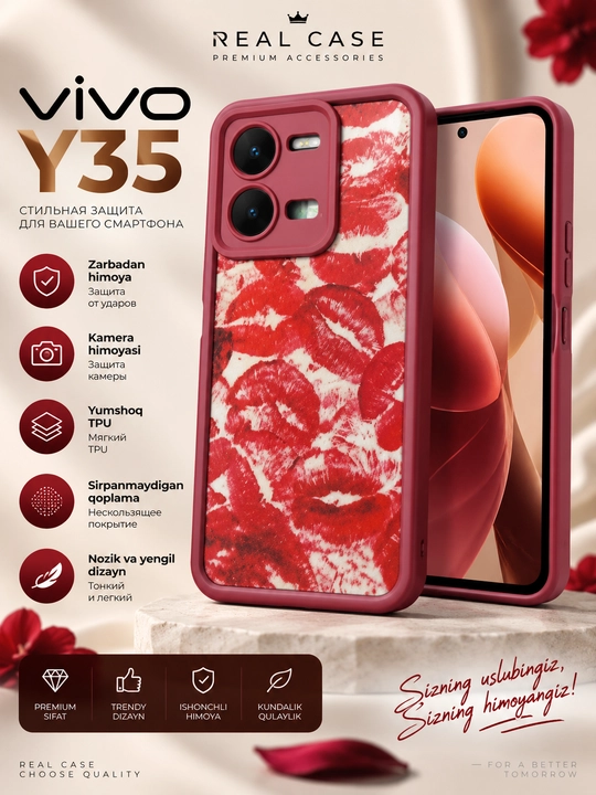 Vivo Y35 4G / Y22 / Y22s smartfoni uchun gʻilof
