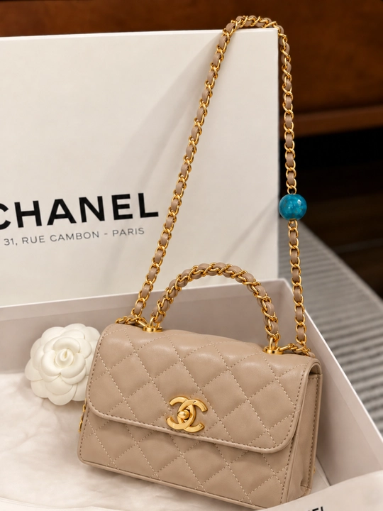Сумка женская, женская Chanel сумка на плечо с цепочкой, маленькая сумка - 