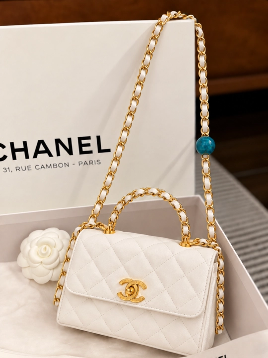 Сумка женская, женская Chanel сумка на плечо с цепочкой, маленькая сумка - 