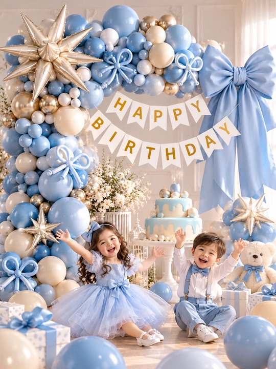Набор воздушных шаров для дня рождения Happy Birthday, 116 предметов - 