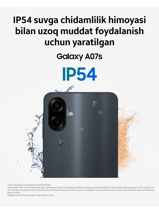 Смартфон Samsung Galaxy A07s, экран 6,7″ 90 Гц, 5000 мА·ч, камера 50 МП