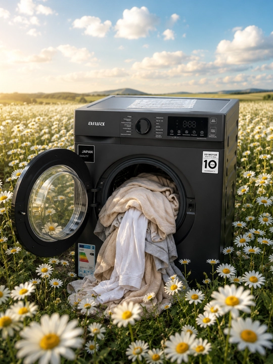 AIWA 8 kg avtomatik kir yuvish mashinasi, DD Inverter Motor, 1200 ayl/min