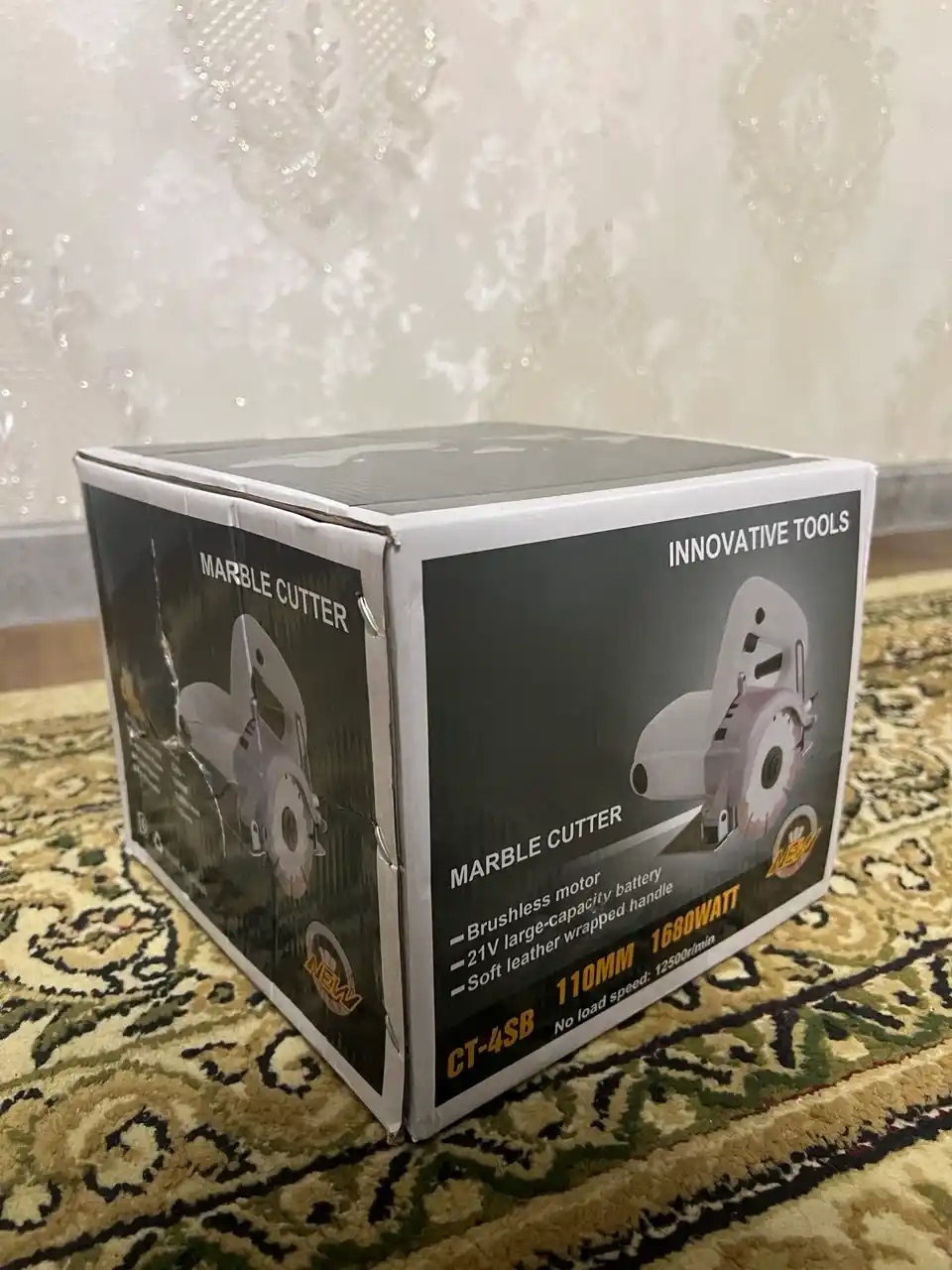 Diskli elektr arra 1300W, 110 mm, 220V — yog‘och, marmar va plitka kesish uchun