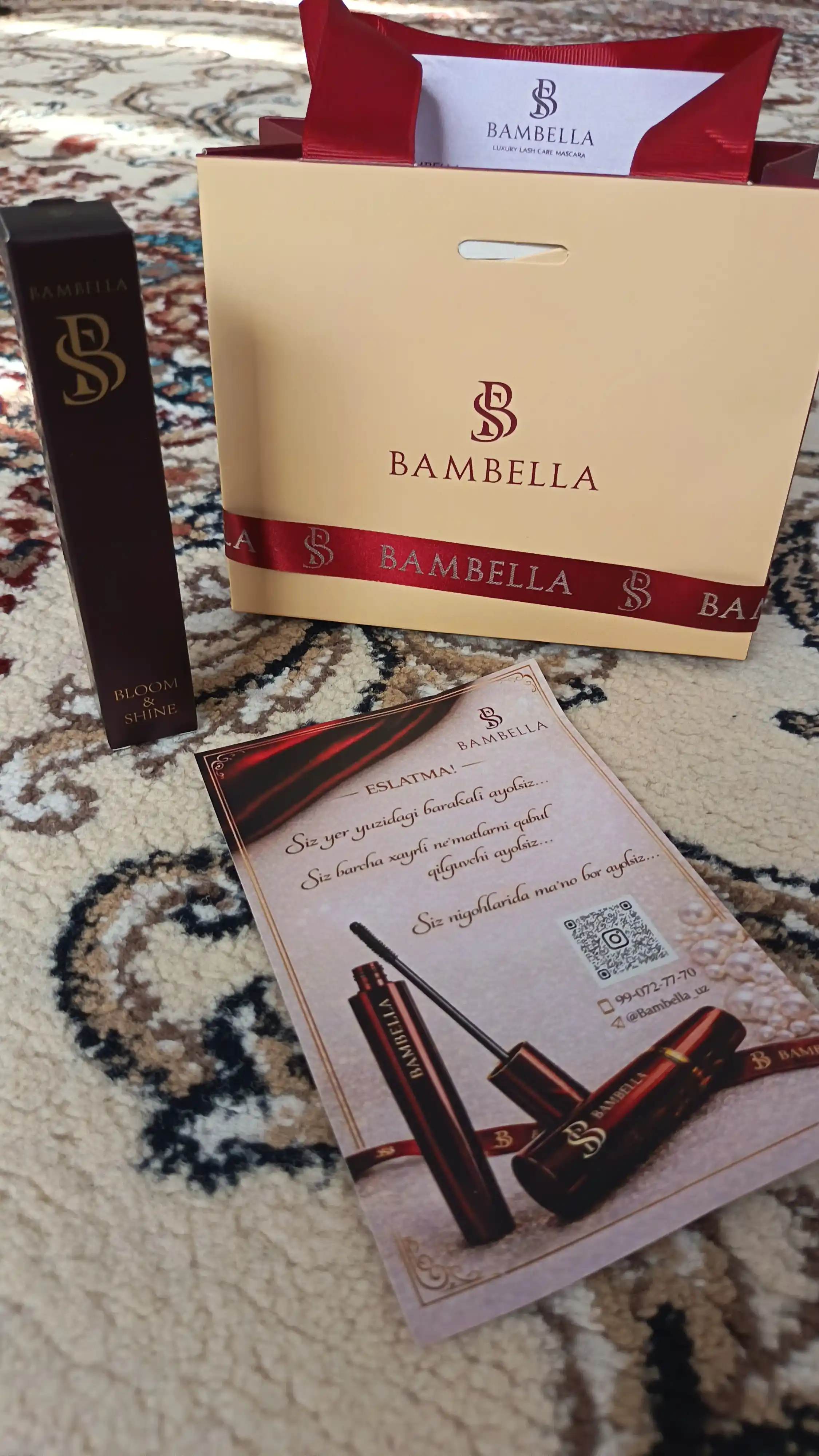 BAMBELLA для женских ресниц утолщает тушь современный дизайн черного цвета