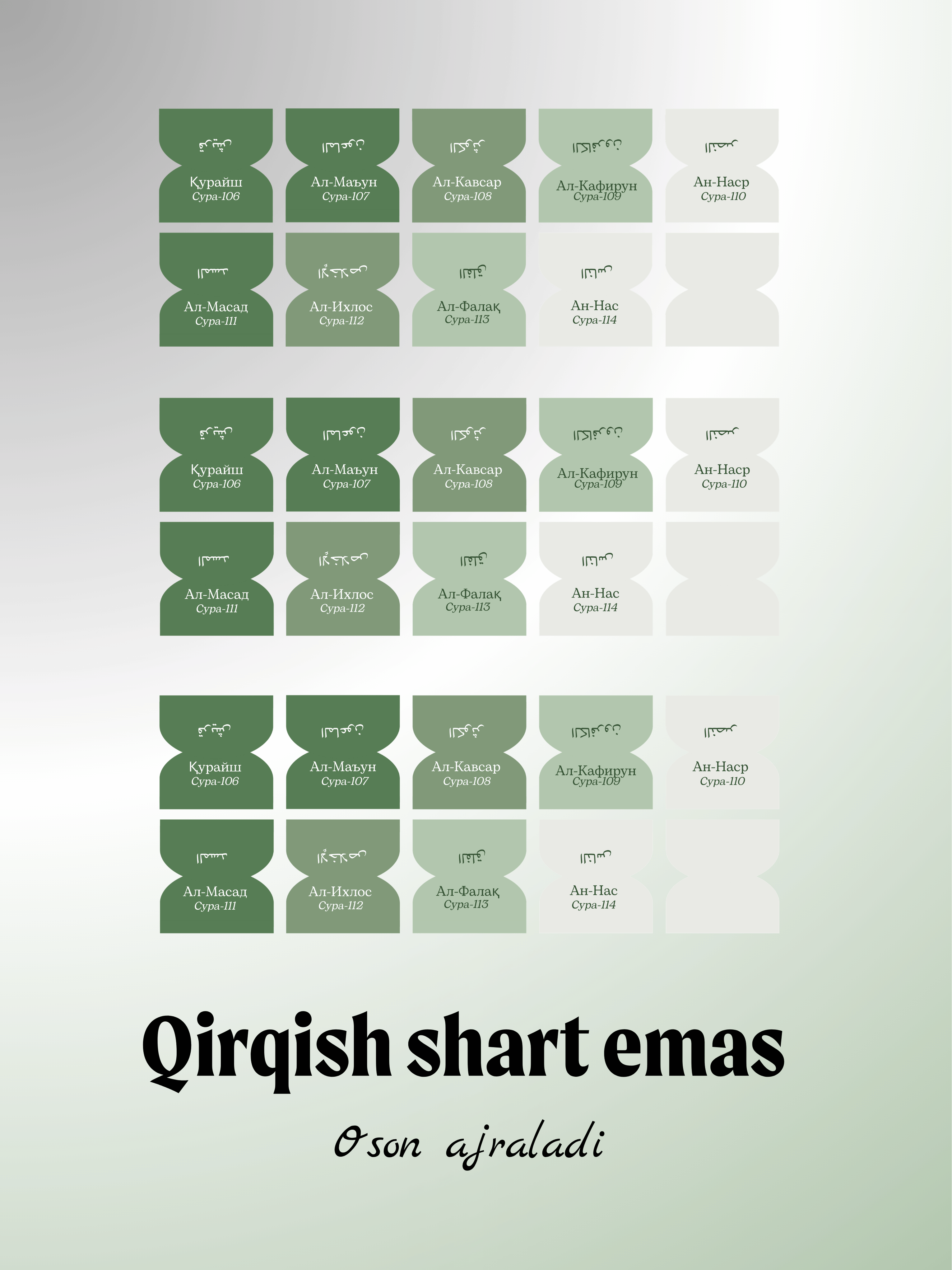 Qur’on uchun suralar stikeri