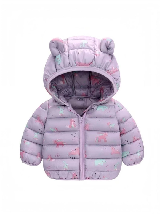 Детская куртка с капюшоном Ушки