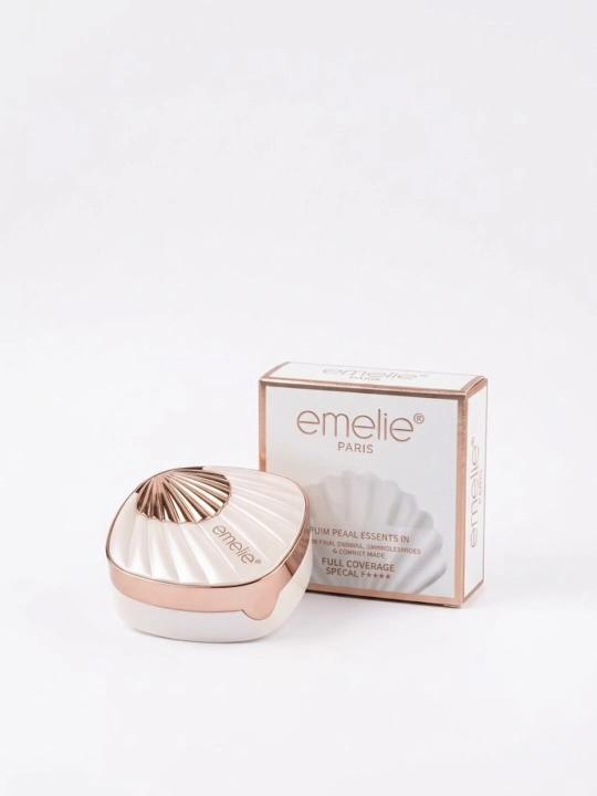 Yuz uchun upa Emelie BB/HD kompakt upa Matte Powder, SPF, mat, uzoq turuvchi - 