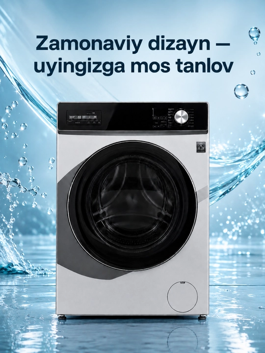 10 kg frontal kir yuvish mashinasi, Steam, Auto Sensing, inverter motor, 15 daqiqa