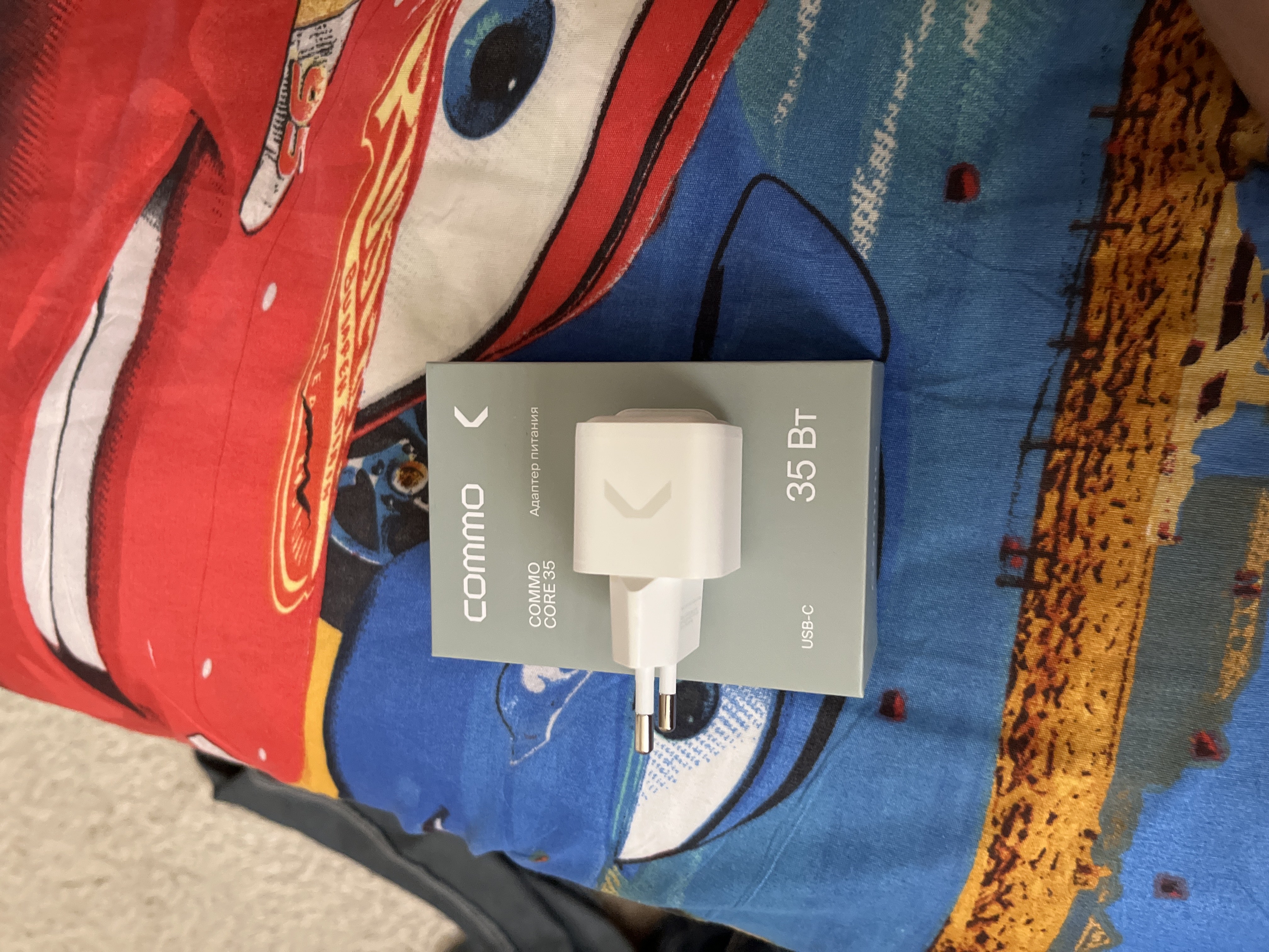 COMMO 35W Mini Charger, GaN, 1xUSB-C tezkor quvvatlagich, 35 Vt, oq