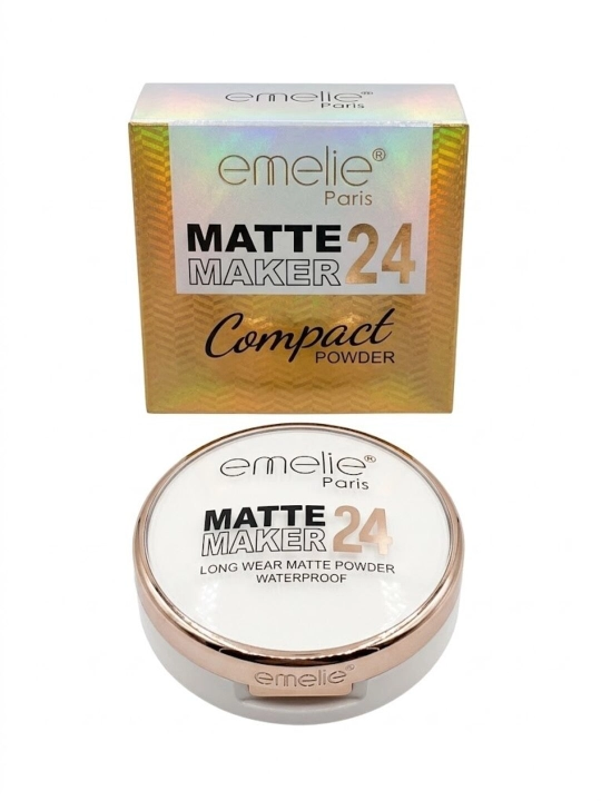 Пудра для лица Emelie BB/HD компактная Matte Powder, SPF, матовая, стойкая