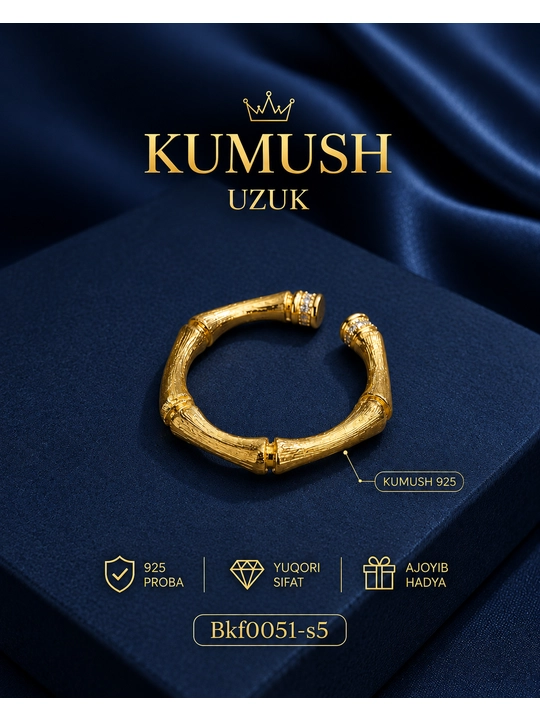 925 probali kumush uzuk ayollar uchun, 10 xil modelda - 
