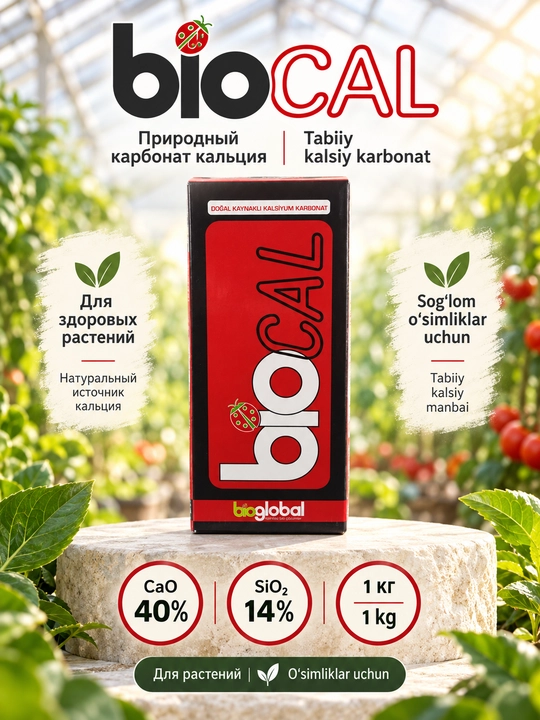BIOCAL — o‘simliklar uchun tabiiy kalsiy karbonat, 1 kg - 
