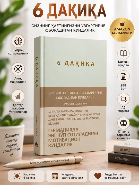 6 минут — ежедневник, который поможет изменить вашу жизнь