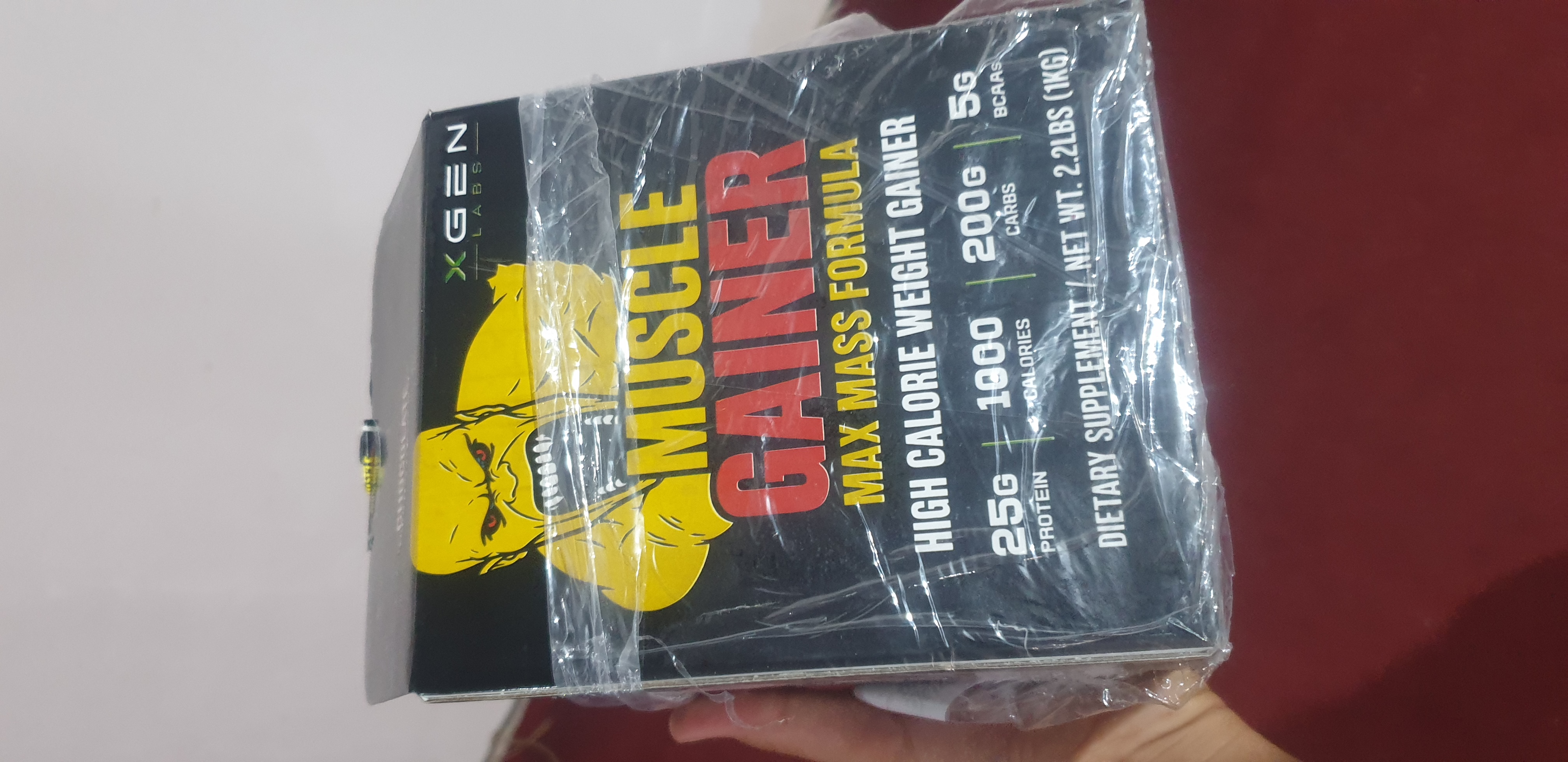Mushak massasini oshirish uchun MUSCLE GAINER geyneri, 1-3-7 kg