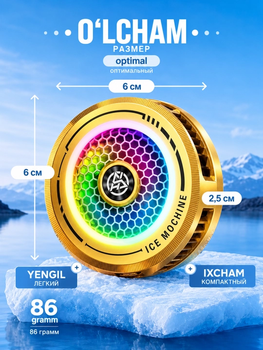 Smartfon uchun RGB yoritilgan magnitli o‘yin sovutgichi, PUBG uchun telefon sovutgichi