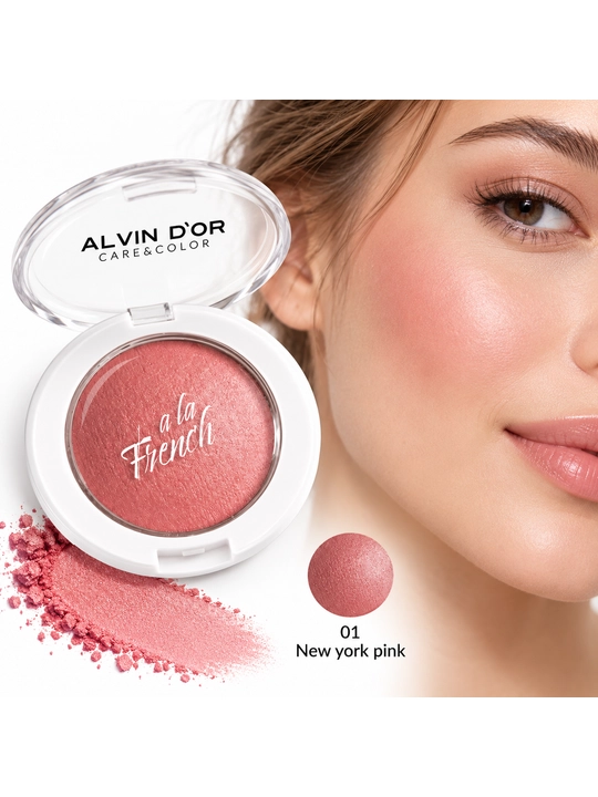 Уuz uchun rumyana Alvin D’or Baked Blush Soie Fine A La French - 
