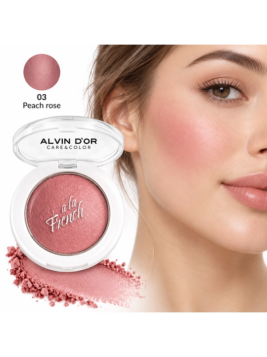 Уuz uchun rumyana Alvin D’or Baked Blush Soie Fine A La French - 