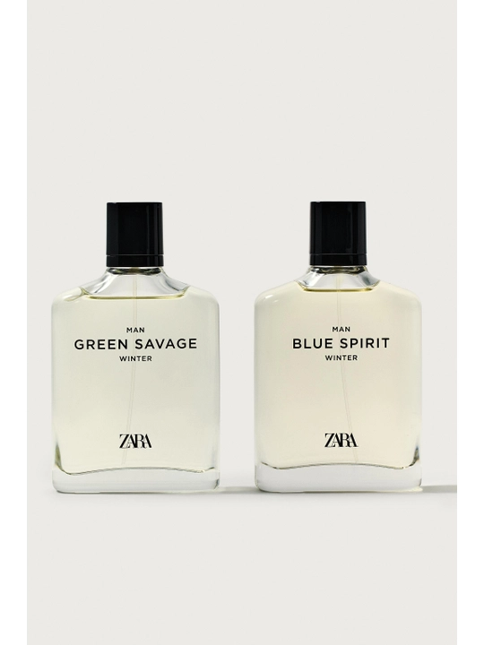 Туалетная вода для мужчин ZARA Green Savage winter  100 мл + Blue Spirit winter, 100 мл - 