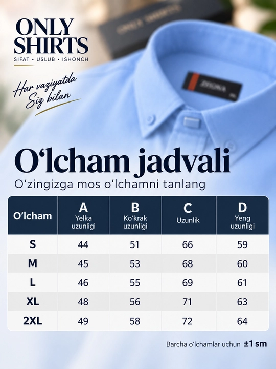 ONLY SHIRTS Kuzgi erkaklar ko‘ylagi, uzun yengli ko‘ylak