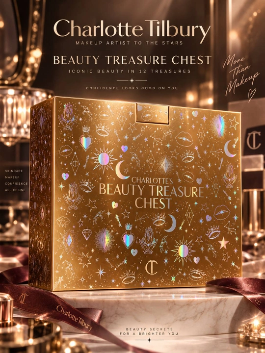 Подарочный набор Charlotte Tilbury Charlotte’s Beauty Treasure Chest, 12 средств - 