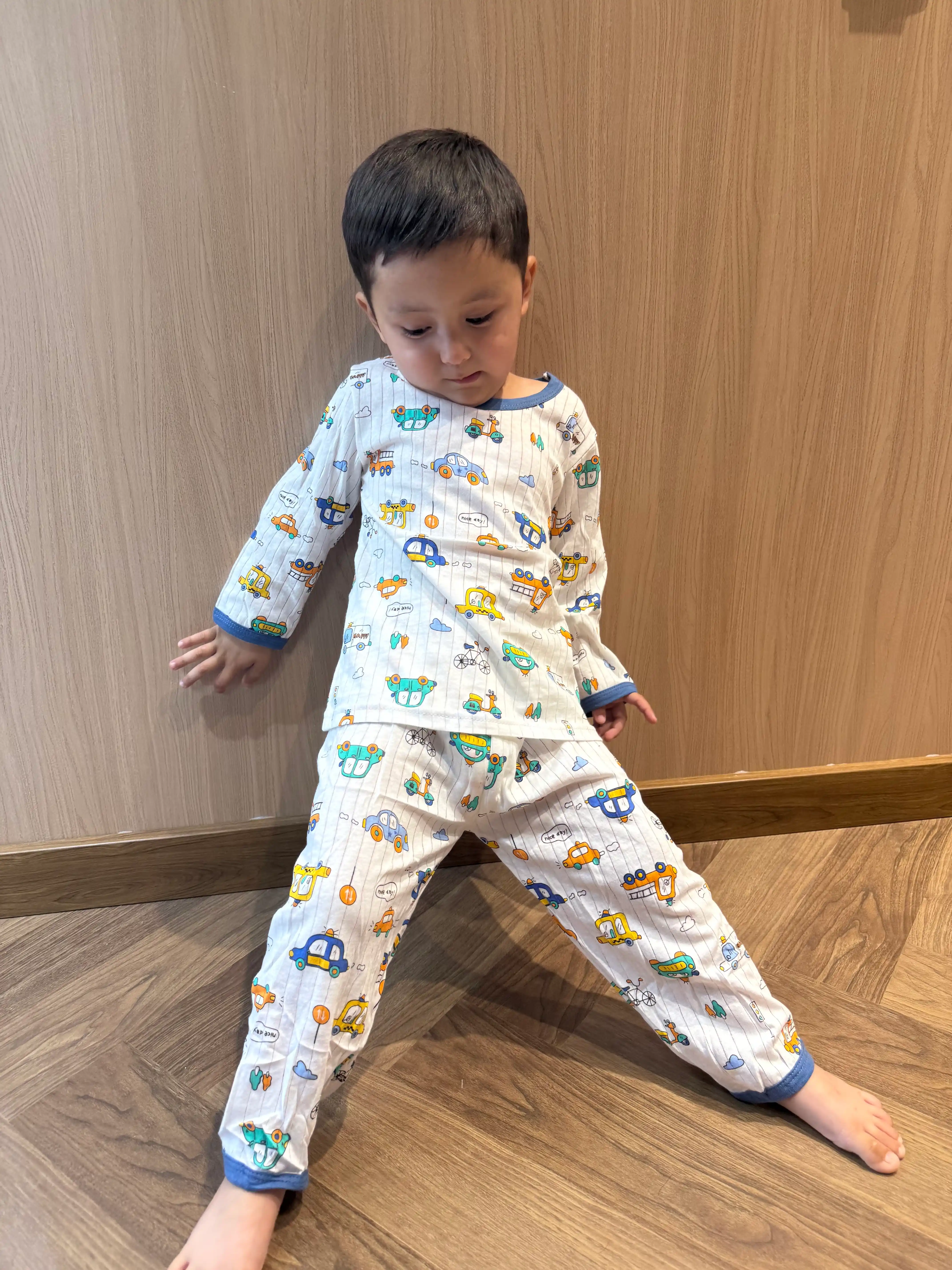 Детский комплект, пижама, хлопок, футболка, штаны, 0-6 лет, одежда для дома