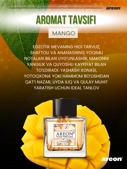 Ароматизатор для дома Areon Home Perfume Garden, диффузор, освежитель воздуха 50 мл