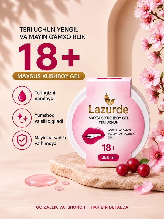 Lazurde дезодорант женский, крем-антиперспирант против запаха пота, 50 гр - 