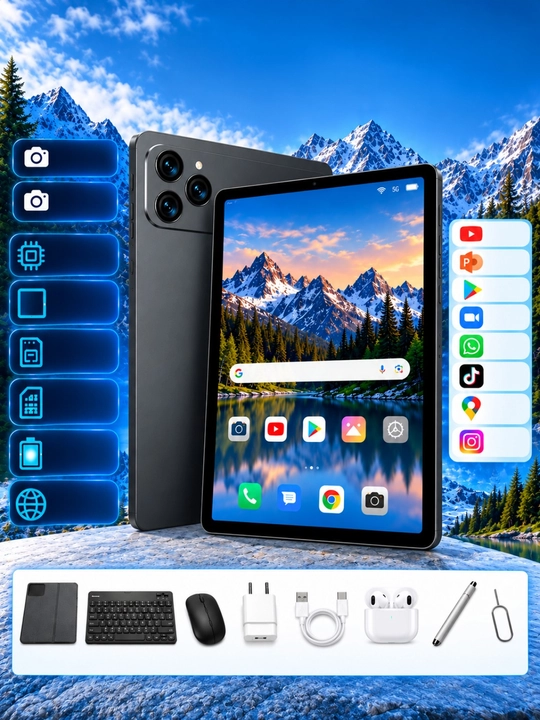 Планшет Haidiko 17 Pro Pad 10,1", 8/128 ГБ, Android 14, 5G, 2 SIM