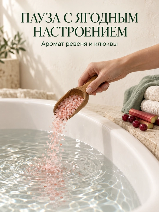 Соль для ванн, Fresh Juice, расслабление и увлажнение с морской солью