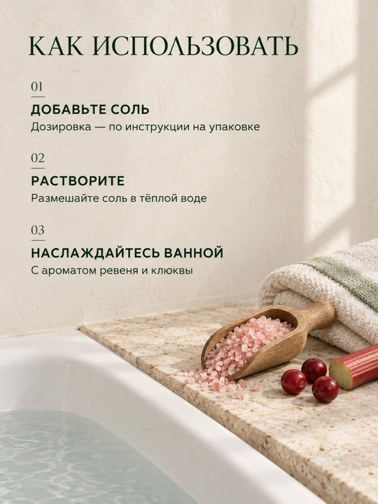 Соль для ванн, Fresh Juice, расслабление и увлажнение с морской солью
