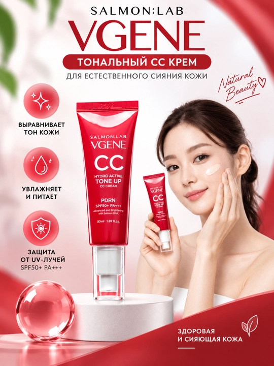Tonal krem CC kremi, teri rangiga mos makiyaj - 