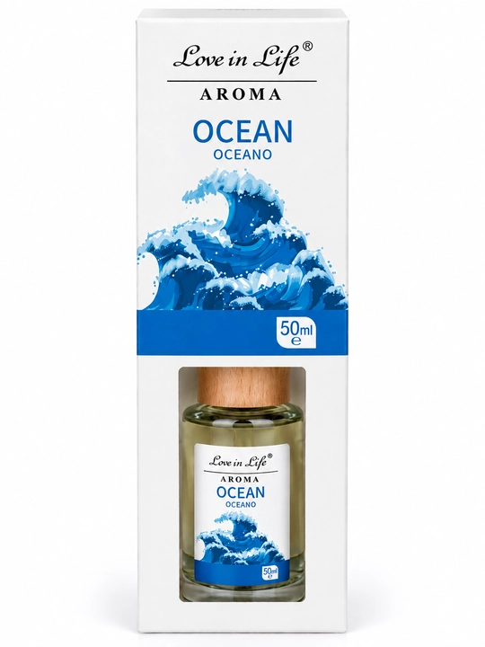 Uy aromatizatori, aroma diffuzor, xushbo‘y hid, Love in Life, xona uchun hid, 50 ml