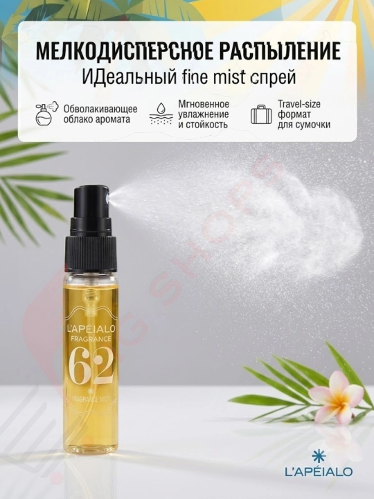 LAPEIALO Fragrance Mist - набор мини-парфюмерных спреев с 5 различными ароматами, 5×5 мл