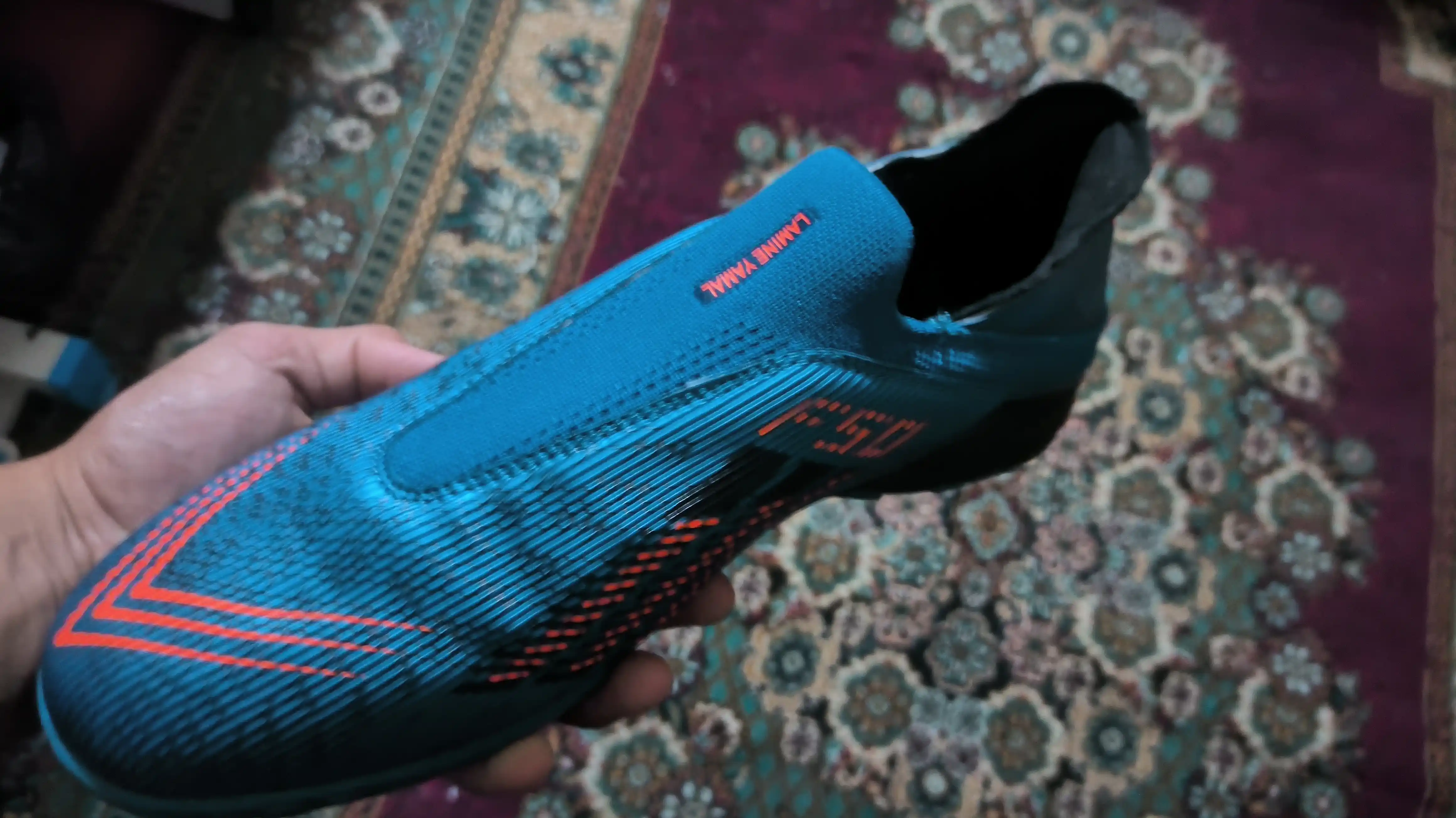 F50 Lamine Yamal futbol butsi turf krossovka erkaklar mini futbol oyoq kiyim