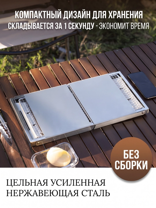 Portativ yig‘ma mangal-barbekyu