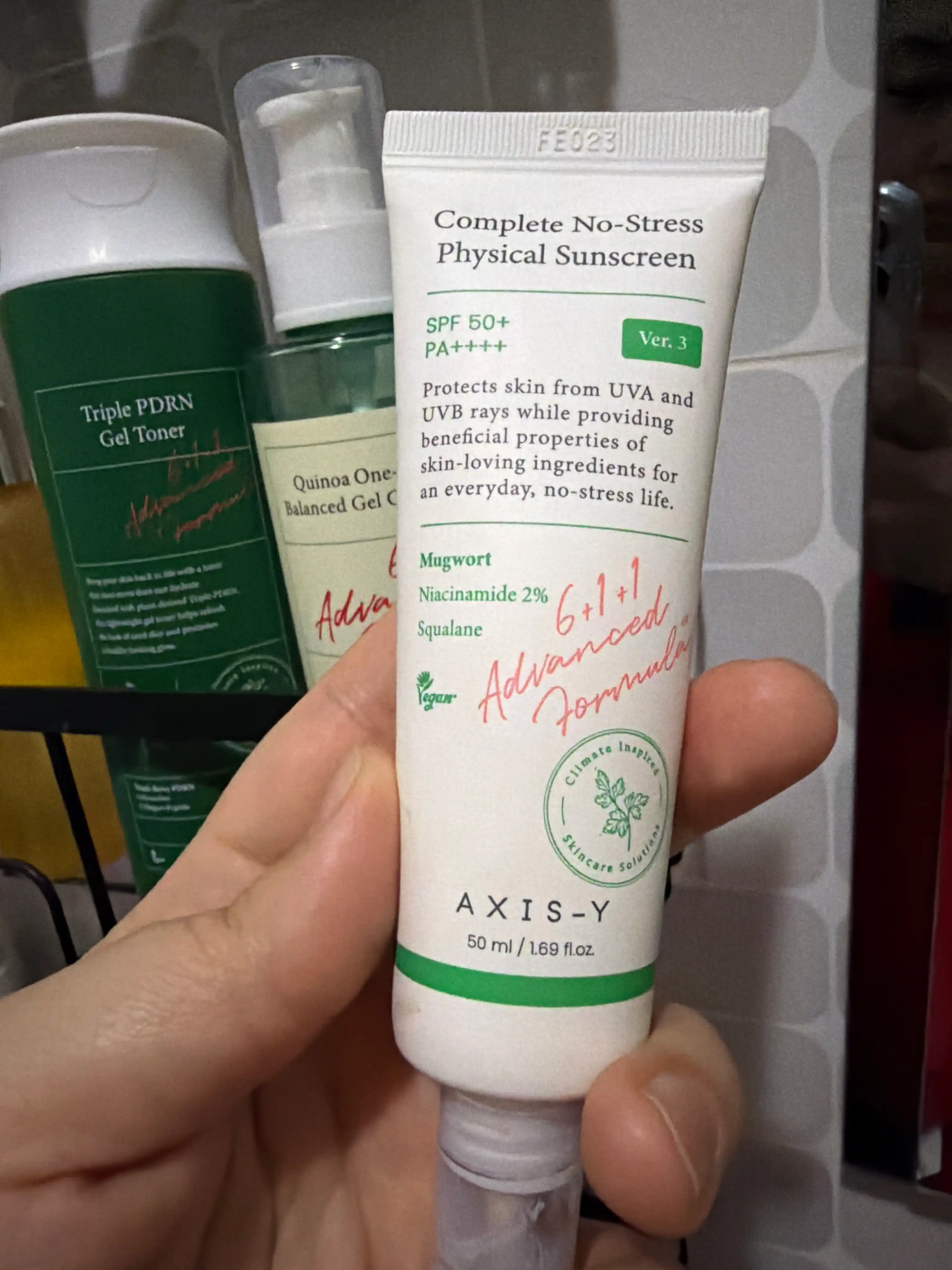 Quyoshdan himoya kremi AXIS-Y Complete No-Stress Physical Sunscreen SPF50+ PA++++, 50 ml