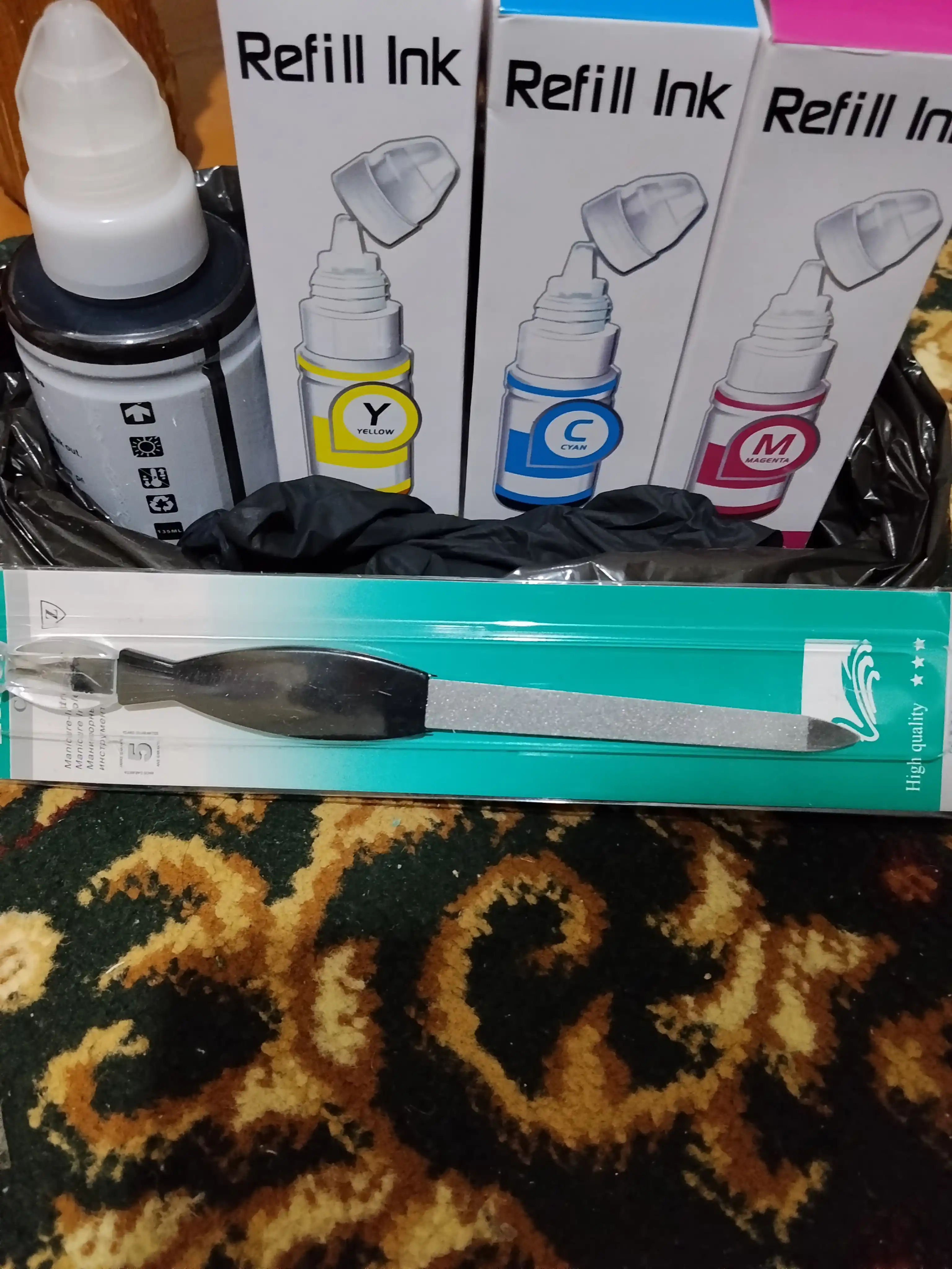 Чернила Canon GI-490 Refill Ink BK C M Y для PIXMA G1400 G2411 G3411