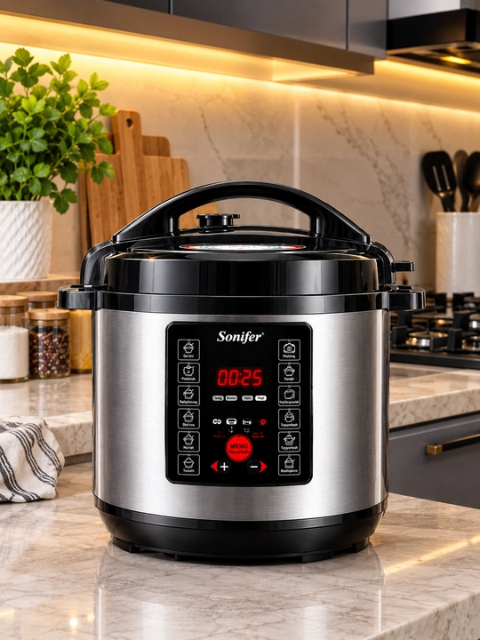Sonifer Elektr Bosimli Qozon va Multivarka (1350 Vt, 8 litr)