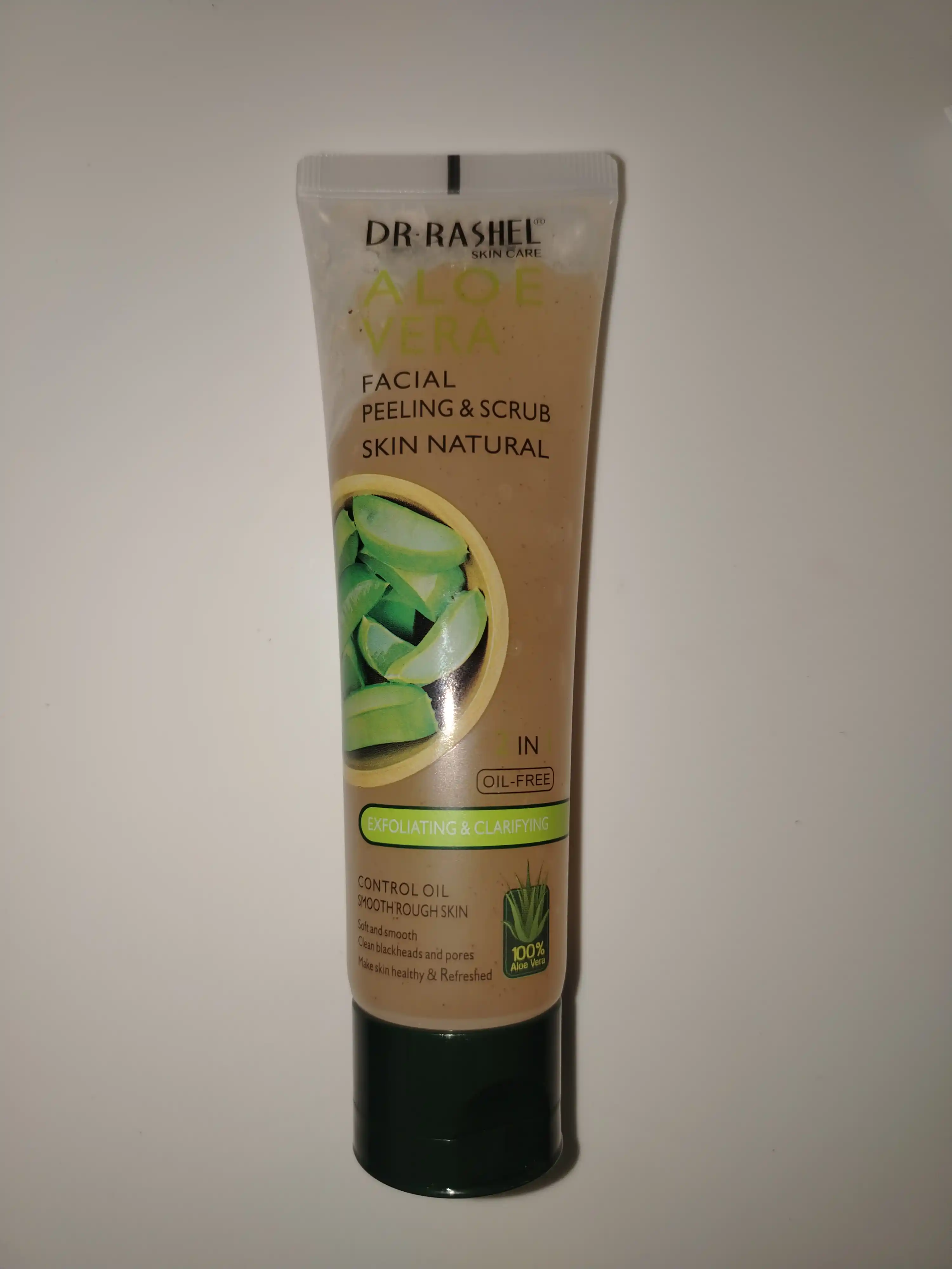 Aloe vera ekstrakti bilan yuz uchun namlantiruvchi piling-skrab, Dr. Rashel, 100 ml