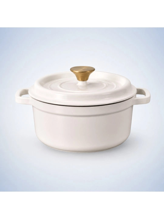 Qozon UAKEEN 20 sm 2.4 L emallangan cho‘yan - 