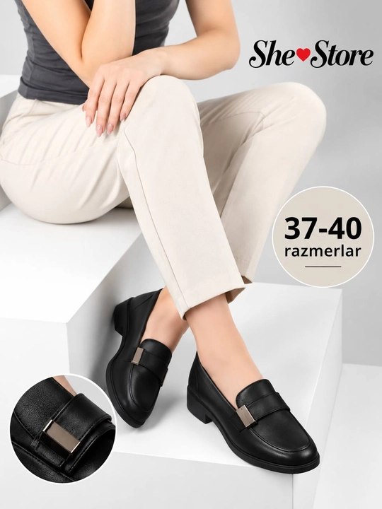 Ayollar uchun tufli, loferlar ayollar uchun, qish va kuzga 37-41 razmerlar