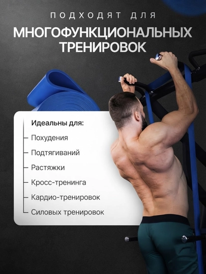 Резинка для фитнеса, эспандер резинка, универсальная,для тренировок, сопротивление 2-104кг