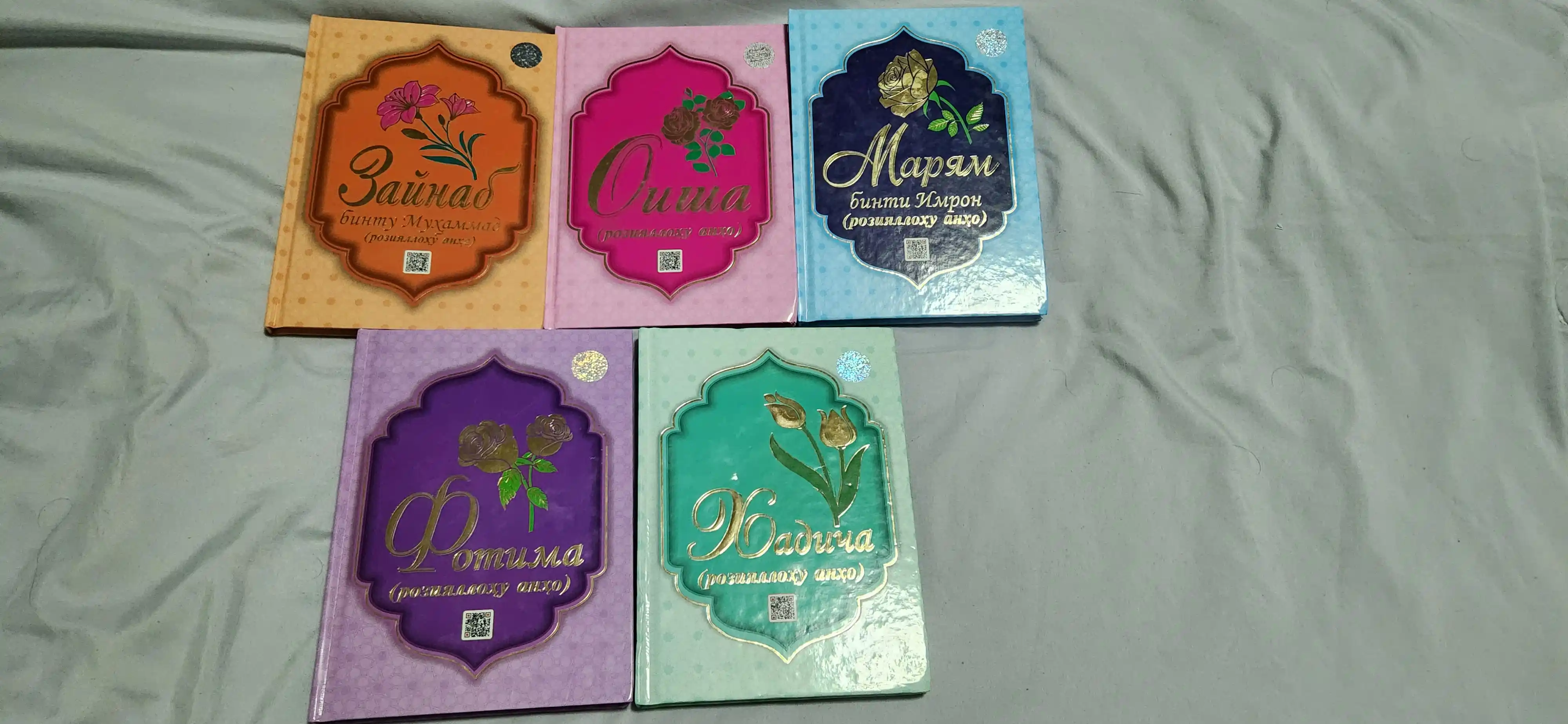 Книги о матери верующих Хадиджа, Аиша, Фатима, Марьям, Зайнаб (р.а.)